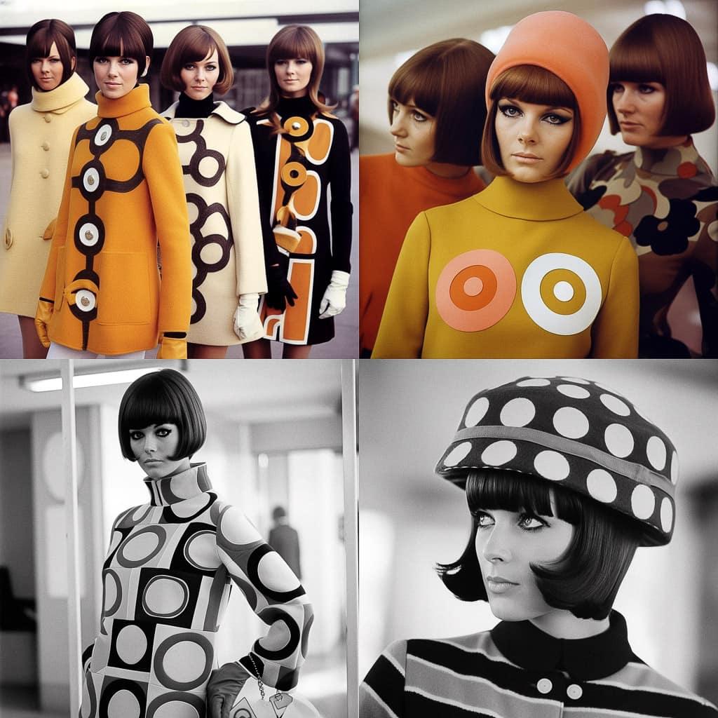 Mary Quant style, Midjourney V5, render 1 of 4