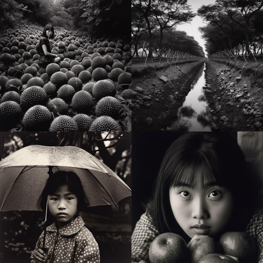 Masahisa Fukase style, Midjourney V5, render 1 of 4