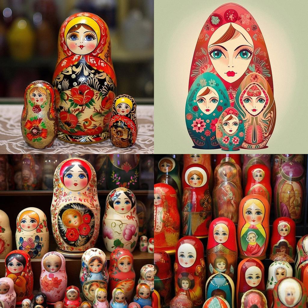 Matryoshka style, Midjourney V5, render 1 of 4