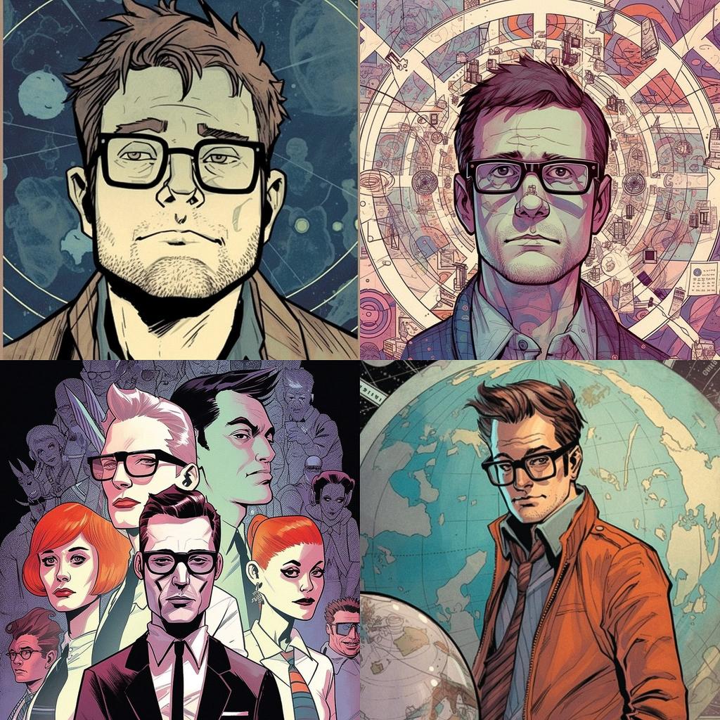 Matt Fraction style, Midjourney V5, render 1 of 4