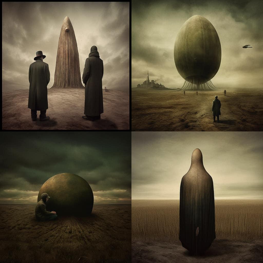 Matt Mahurin style, Midjourney V5, render 1 of 4