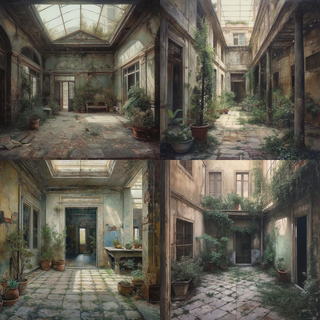 Matteo Massagrande style, Midjourney V5, render 1 of 4
