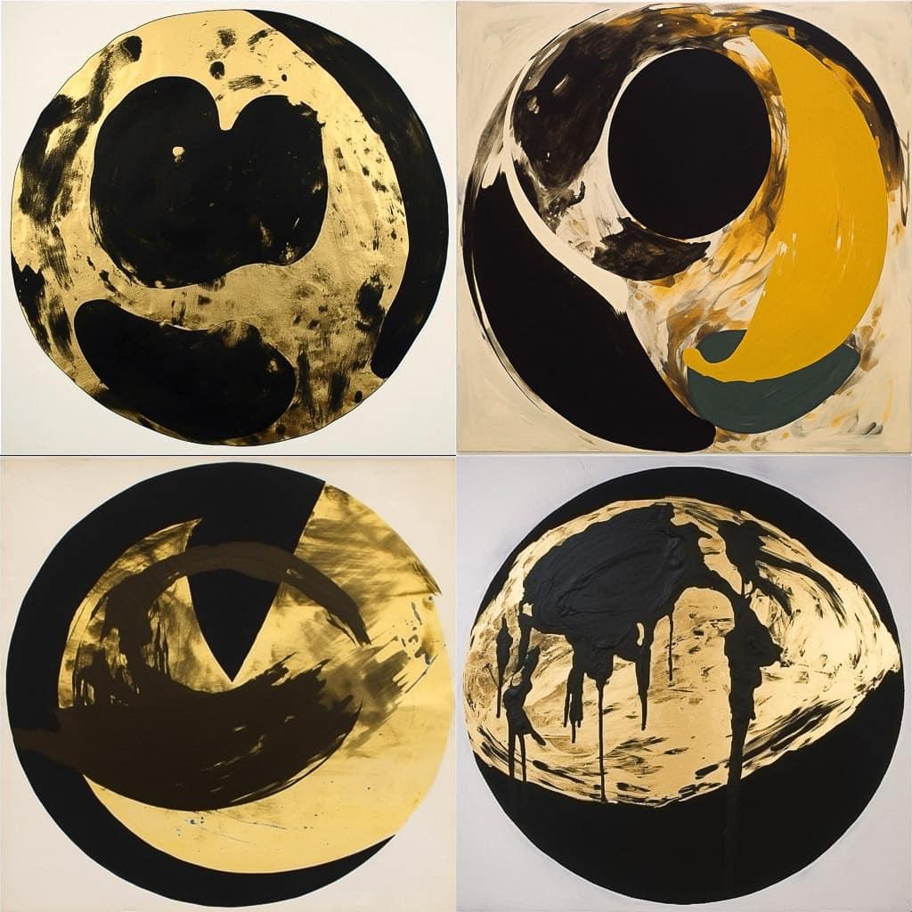 Max Gimblett style, Midjourney V5, render 1 of 4