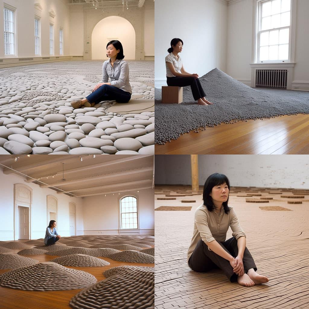Maya Lin style, Midjourney V5, render 1 of 4