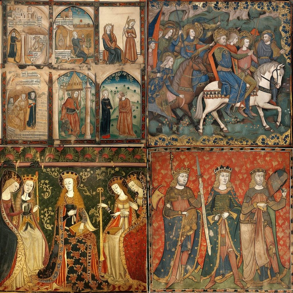Medieval art style, Midjourney V5, render 1 of 4