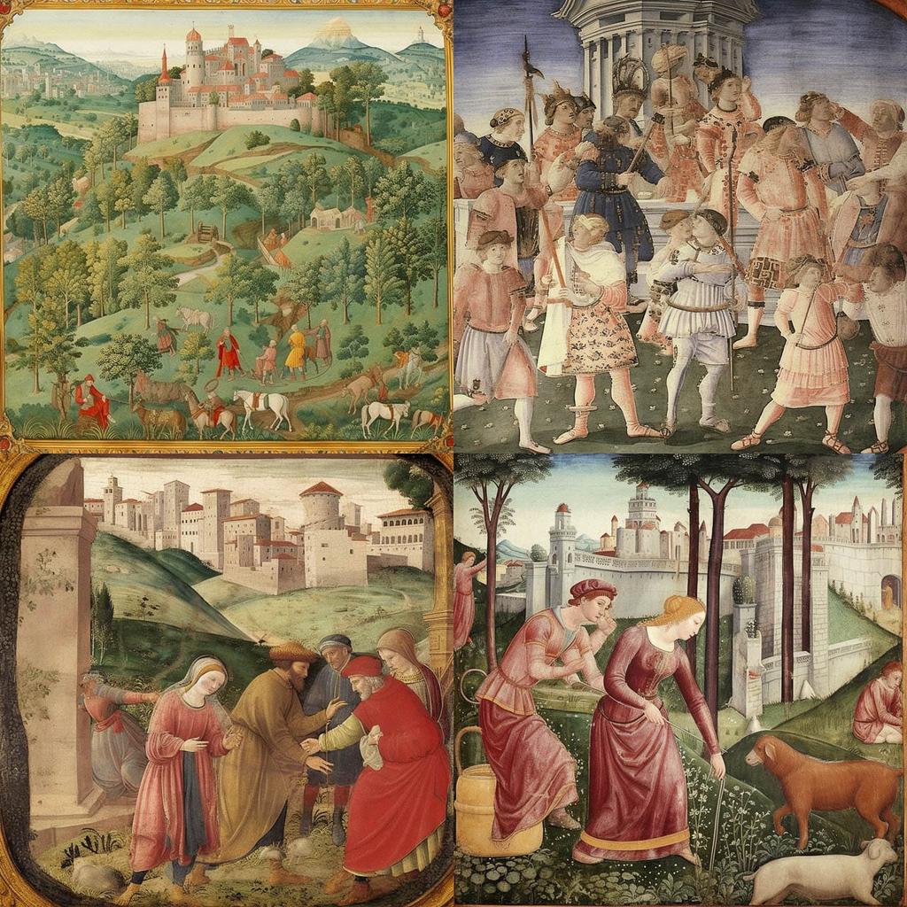 Melozzo da Forli style, Midjourney V5, render 1 of 4