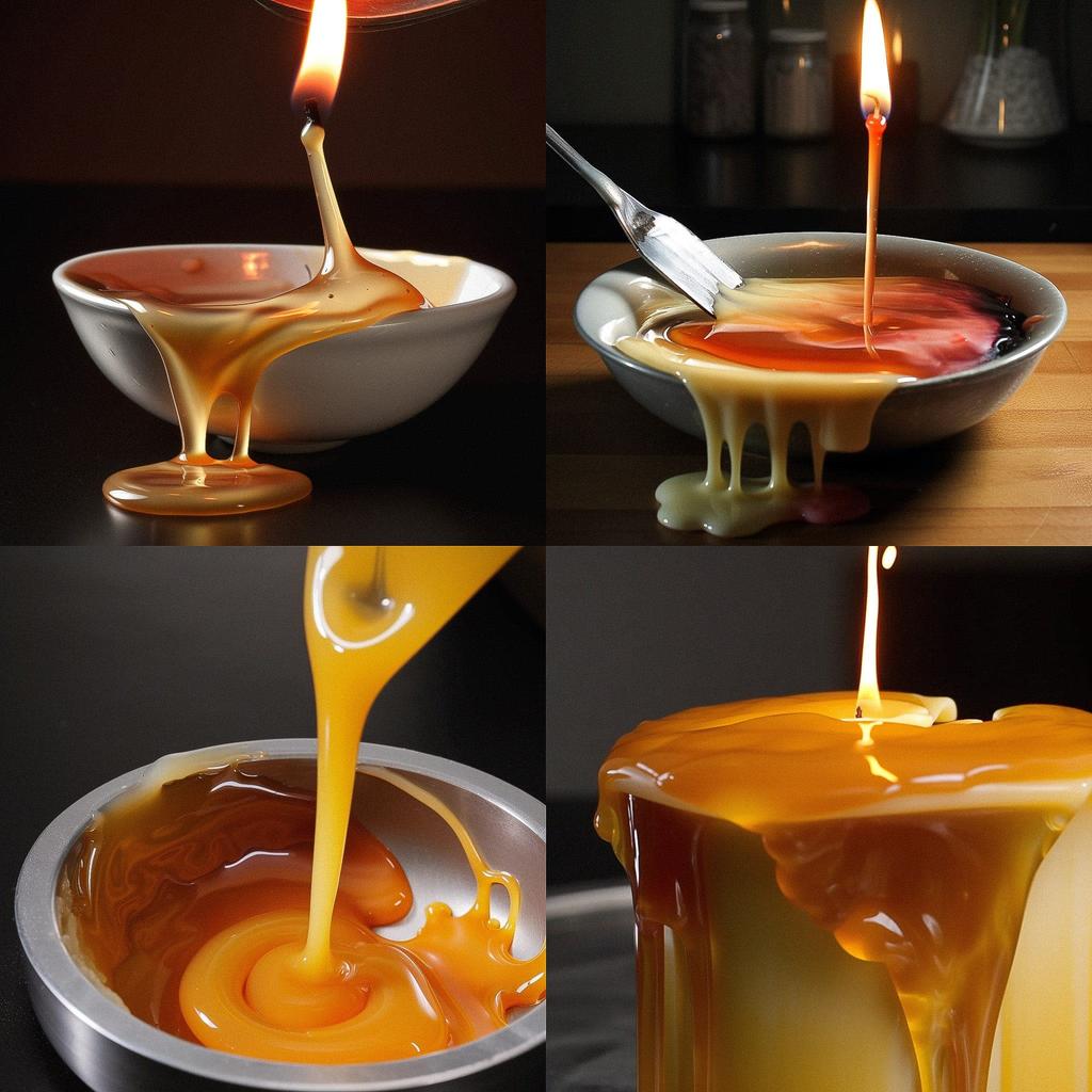 Melting wax style, Midjourney V5, render 1 of 4