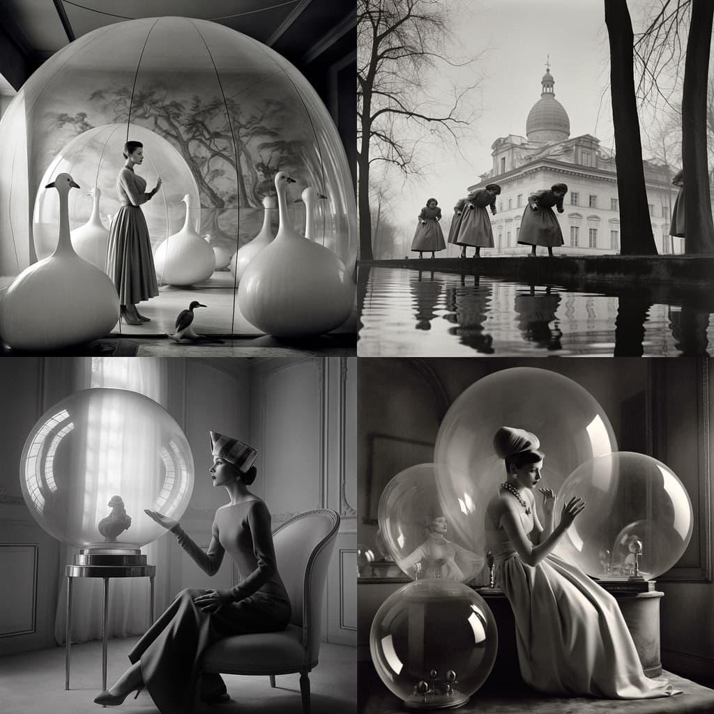 Melvin Sokolsky style, Midjourney V5, render 1 of 4