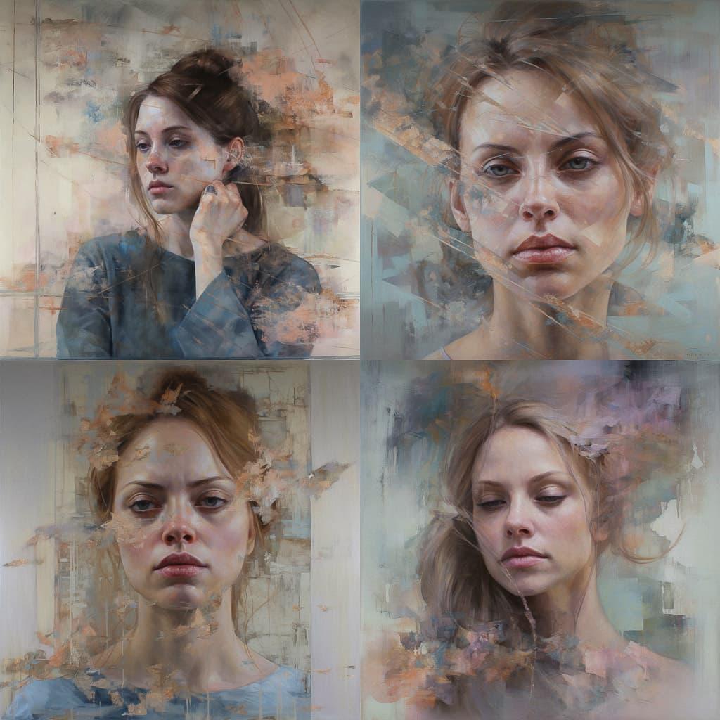 Meredith Marsone style, Midjourney V5, render 1 of 4