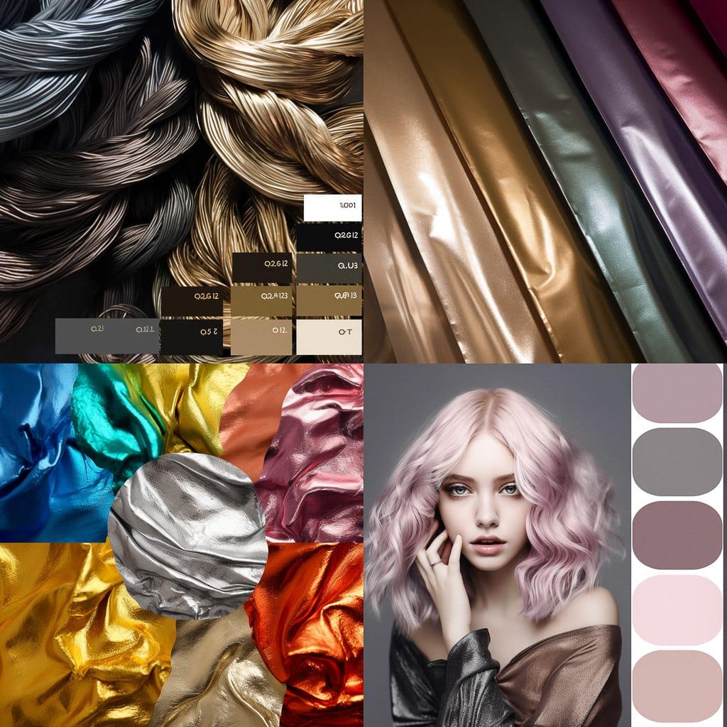 Metallic colors style, Midjourney V5, render 1 of 4