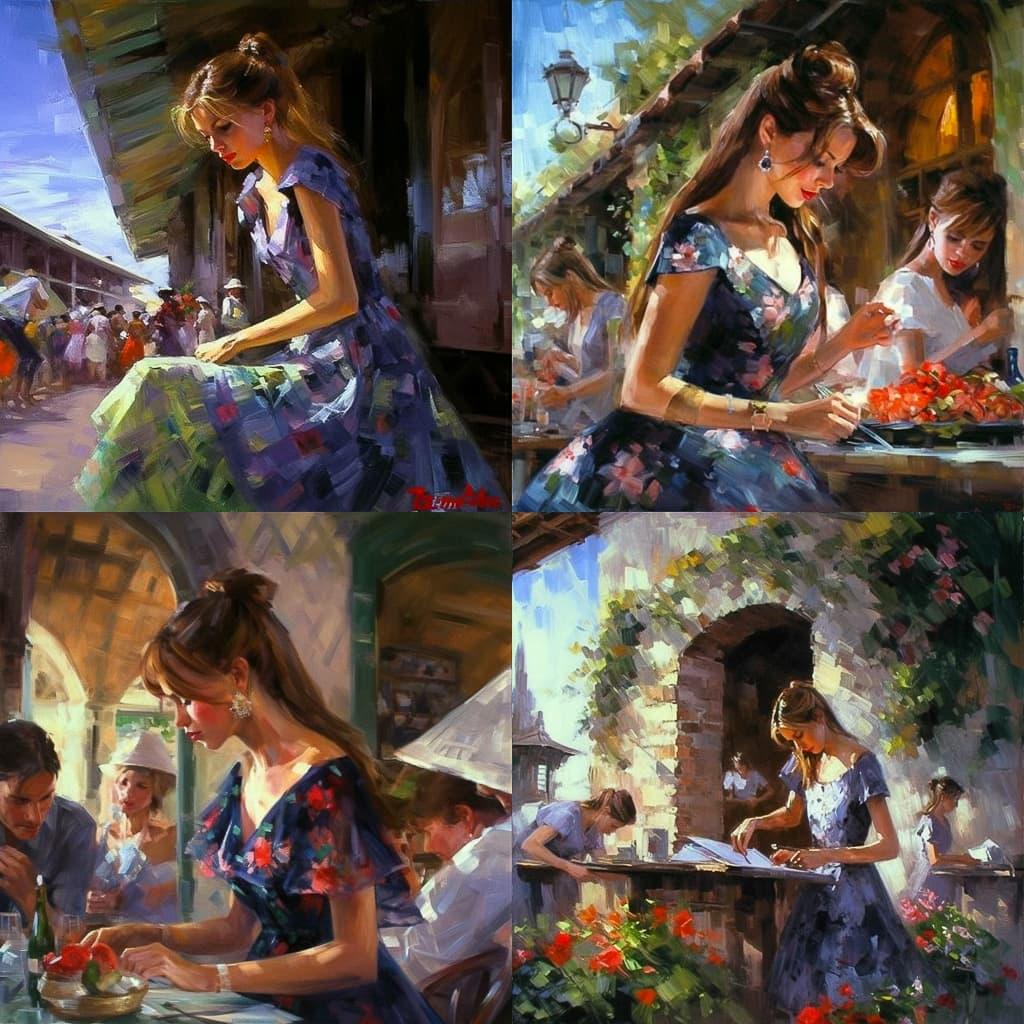 Michael Garmash style, Midjourney V5, render 1 of 4