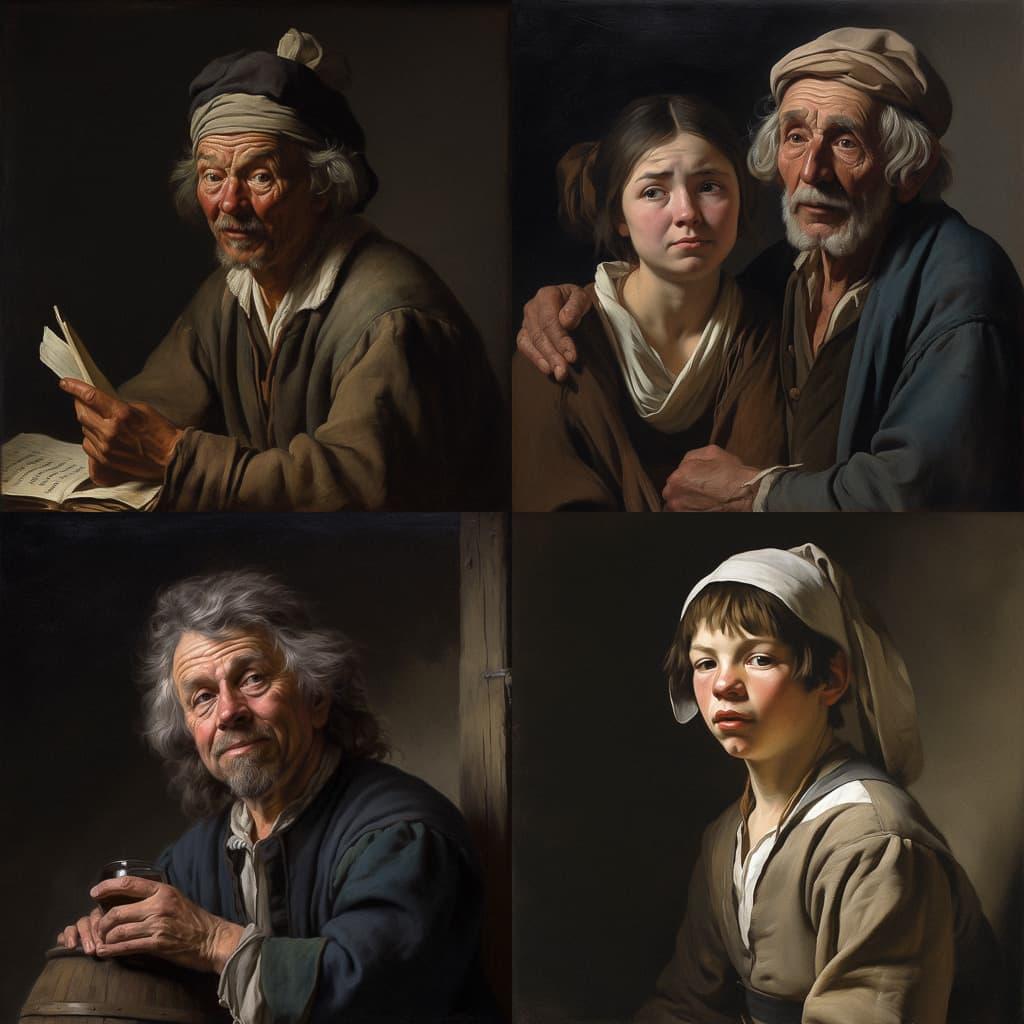 Michael Sweerts style, Midjourney V5, render 1 of 4