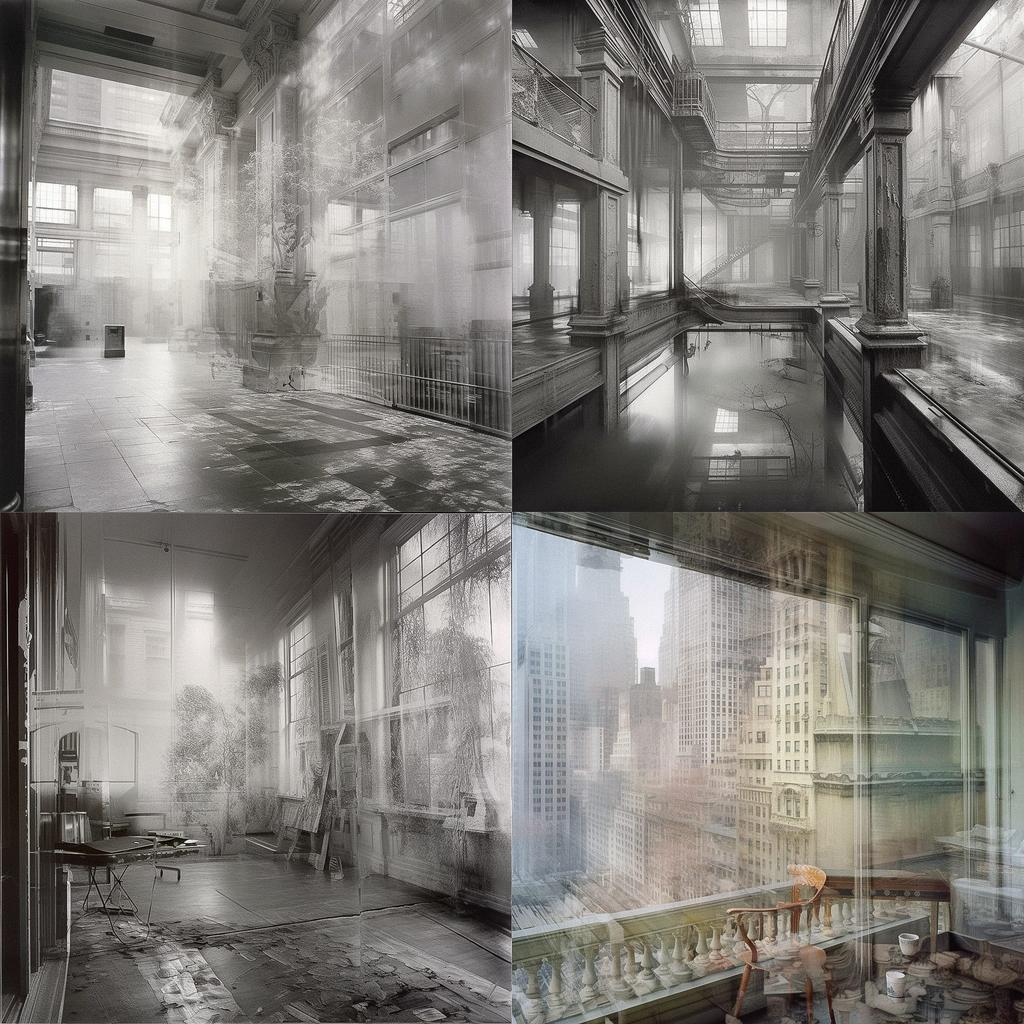 Michael Wesely style, Midjourney V5, render 1 of 4