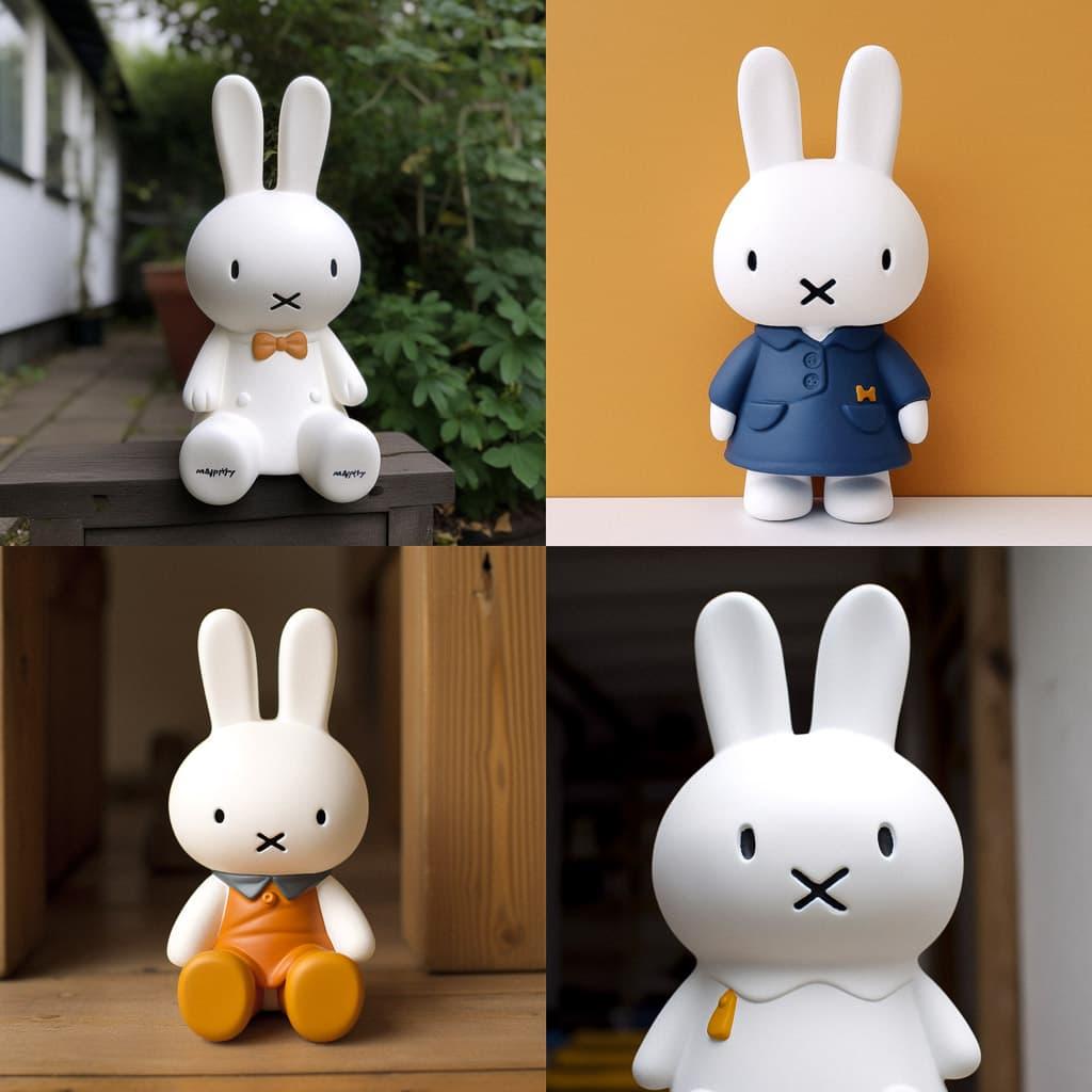 Miffy style, Midjourney V5, render 1 of 4