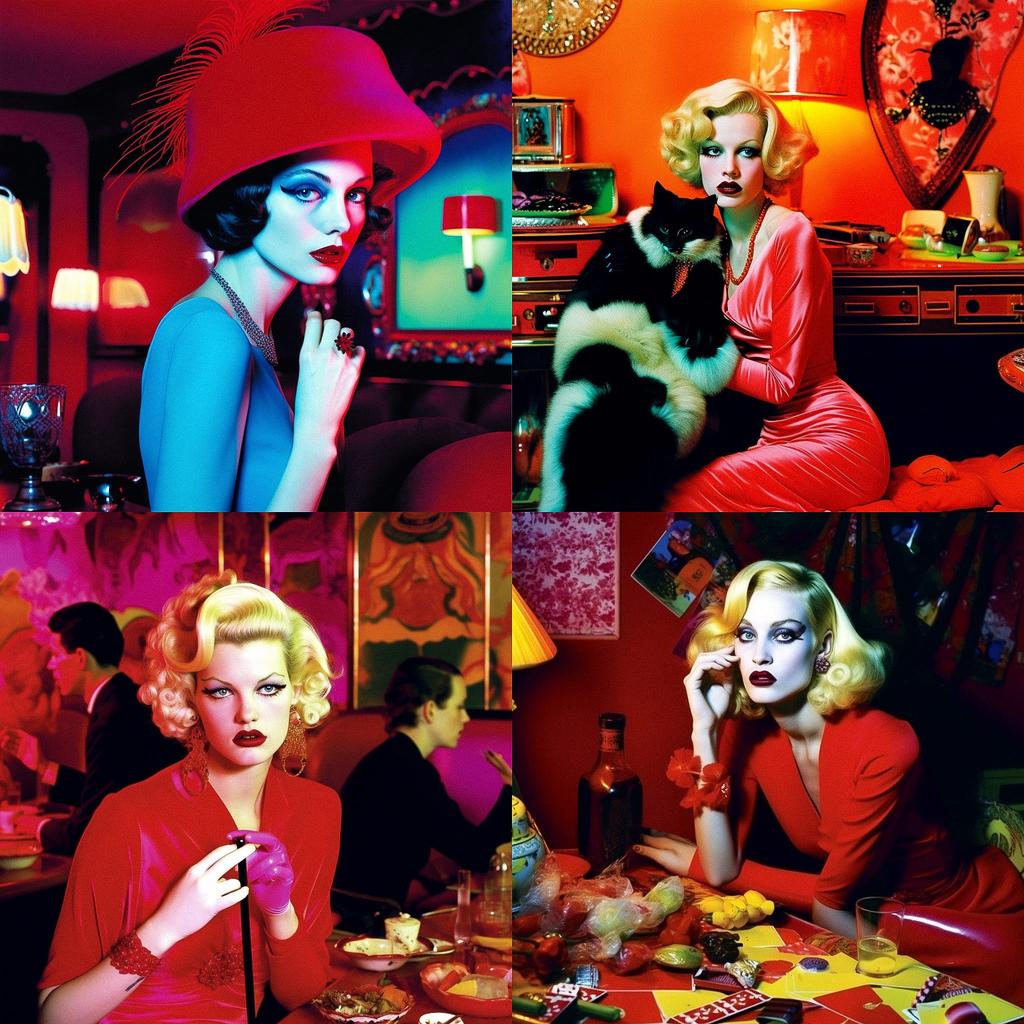 Miles Aldridge style, Midjourney V5, render 1 of 4