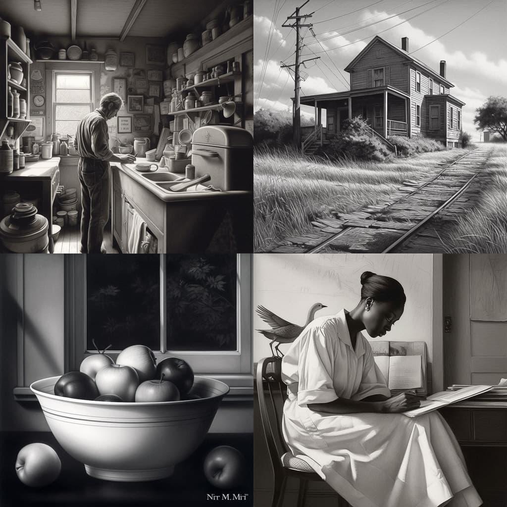 Minor Martin White style, Midjourney V5, render 1 of 4