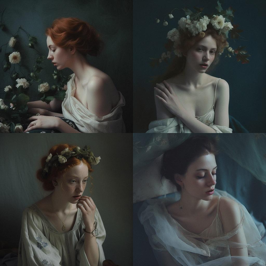 Monia Merlo style, Midjourney V5, render 1 of 4