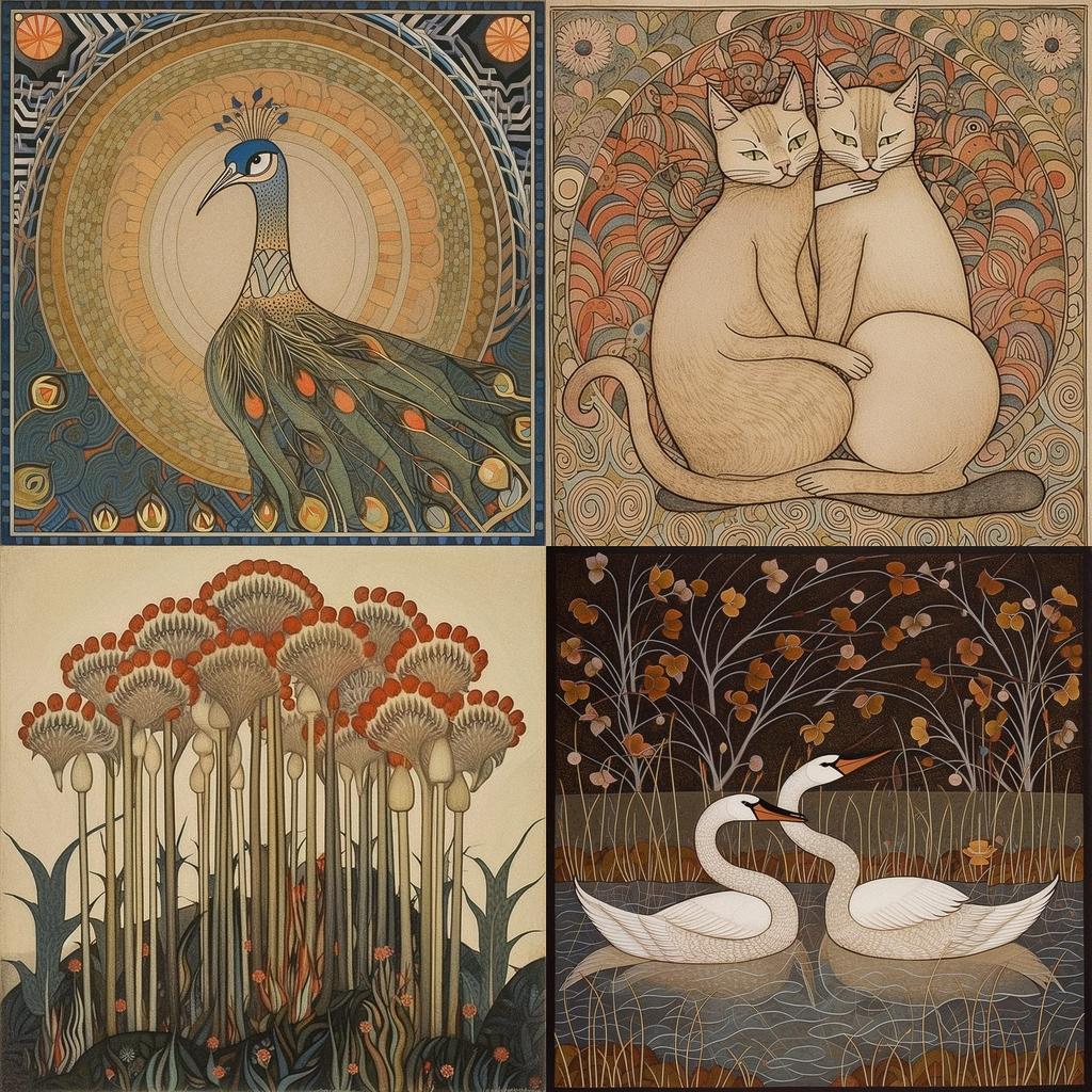 Morris Hirshfield style, Midjourney V5, render 1 of 4