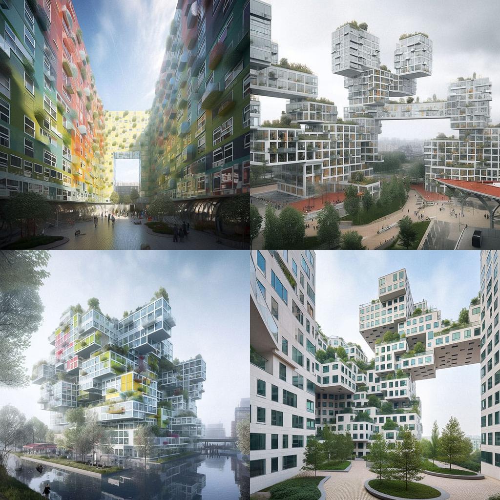 MVRDV style, Midjourney V5, render 1 of 4