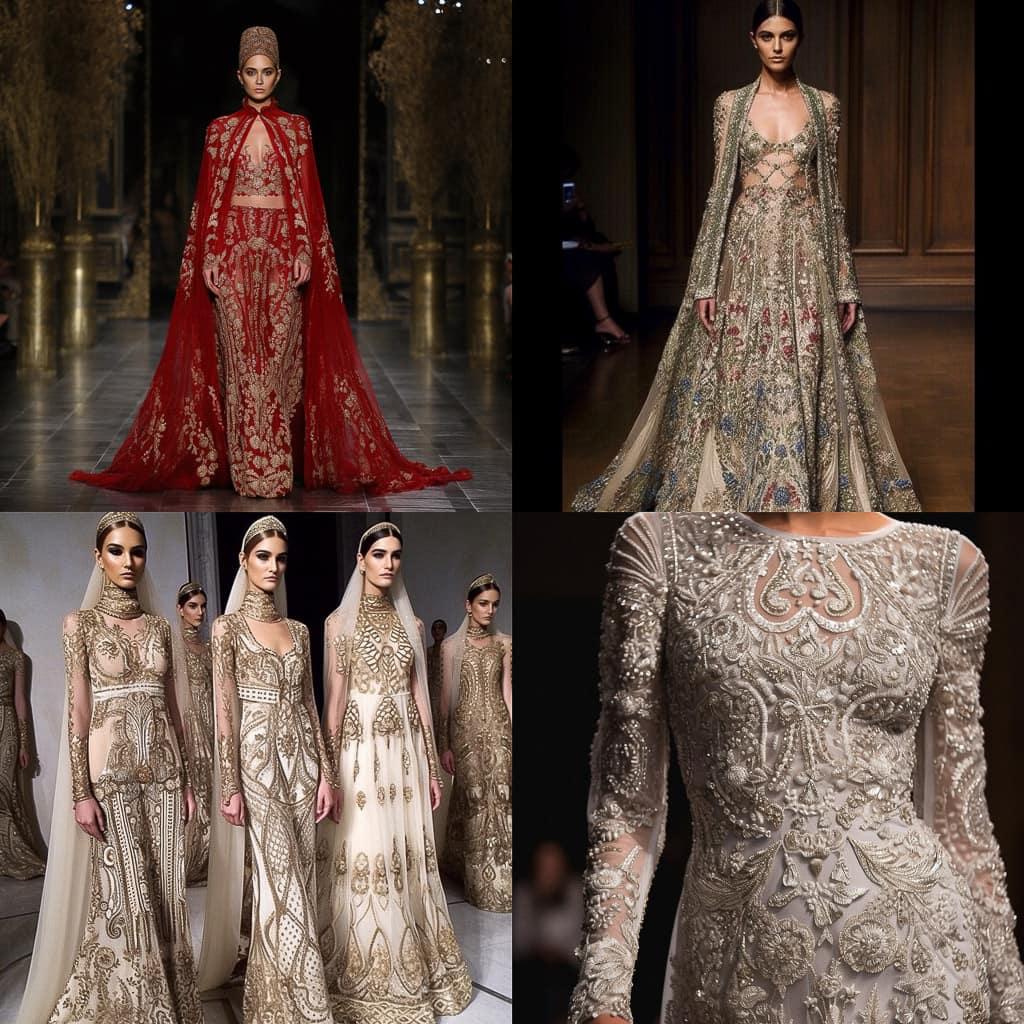 Naeem Khan style, Midjourney V5, render 1 of 4