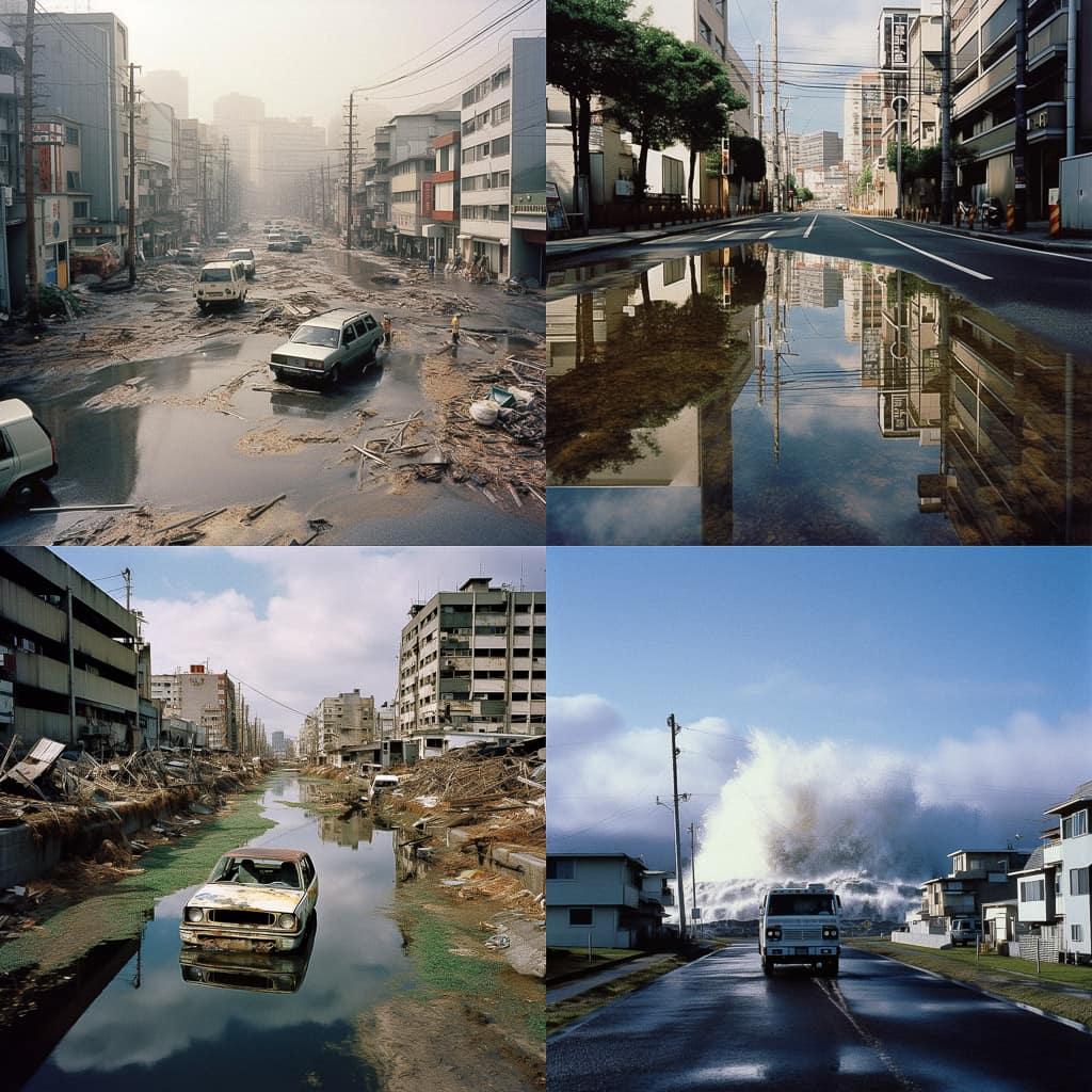 Naoya Hatakeyama style, Midjourney V5, render 1 of 4