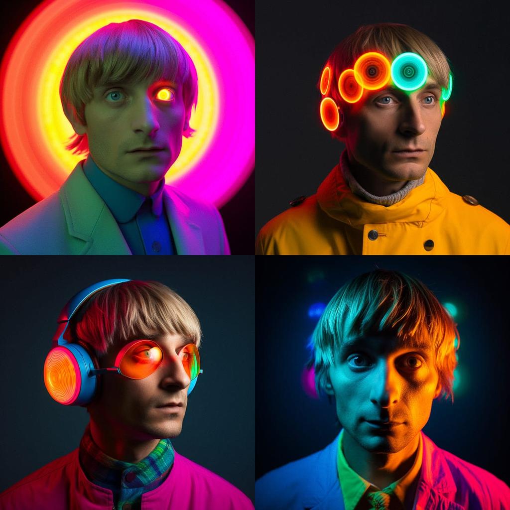 Neil Harbisson style, Midjourney V5, render 1 of 4