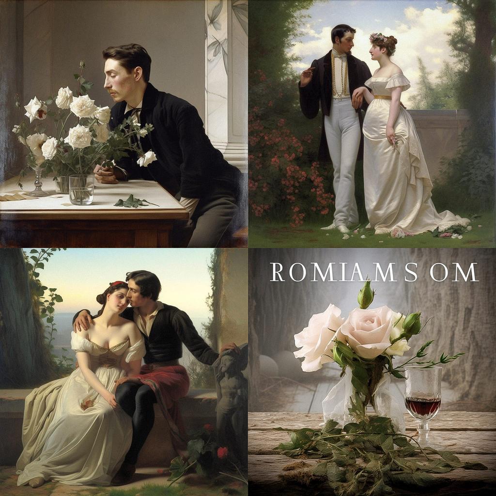 Neo-romanticism style, Midjourney V5, render 1 of 4