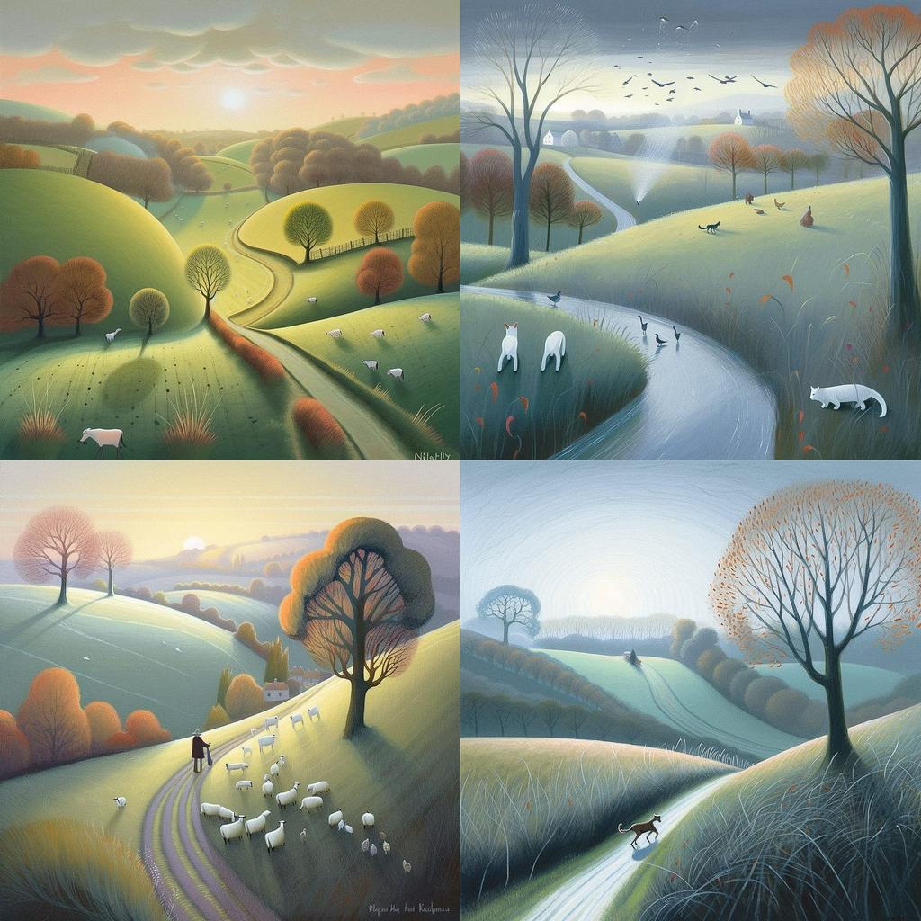 Nicholas Hely Hutchinson style, Midjourney V5, render 1 of 4