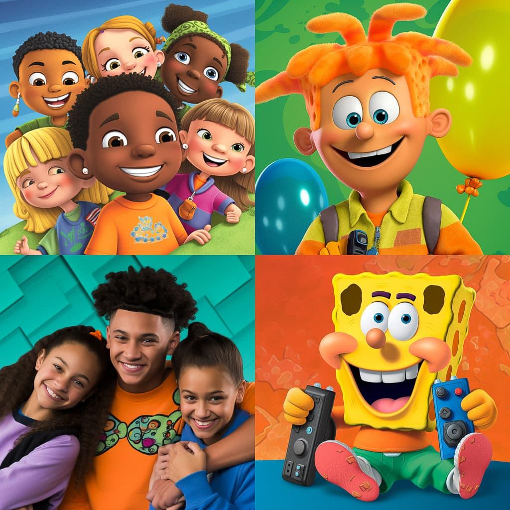 Nickelodeon style, Midjourney V5, render 1 of 4