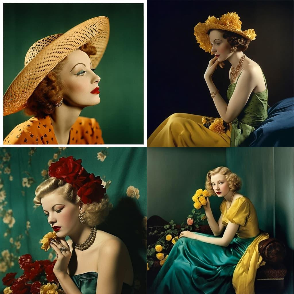 Nickolas Muray style, Midjourney V5, render 1 of 4