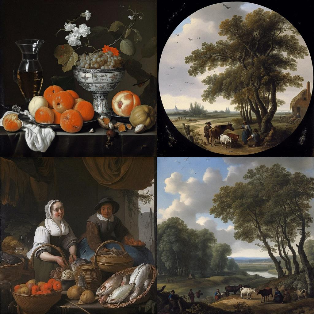 Nicolaes van Verendael style, Midjourney V5, render 1 of 4