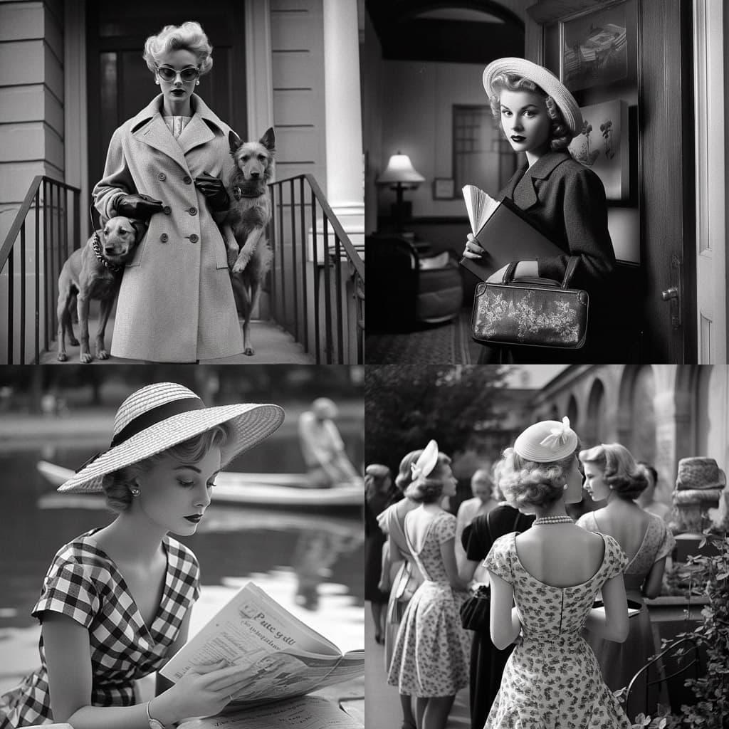 Nina Leen style, Midjourney V5, render 1 of 4