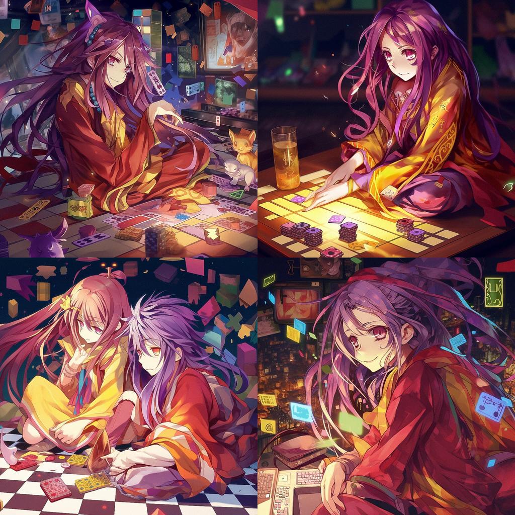 No Game No Life style, Midjourney V5, render 1 of 4