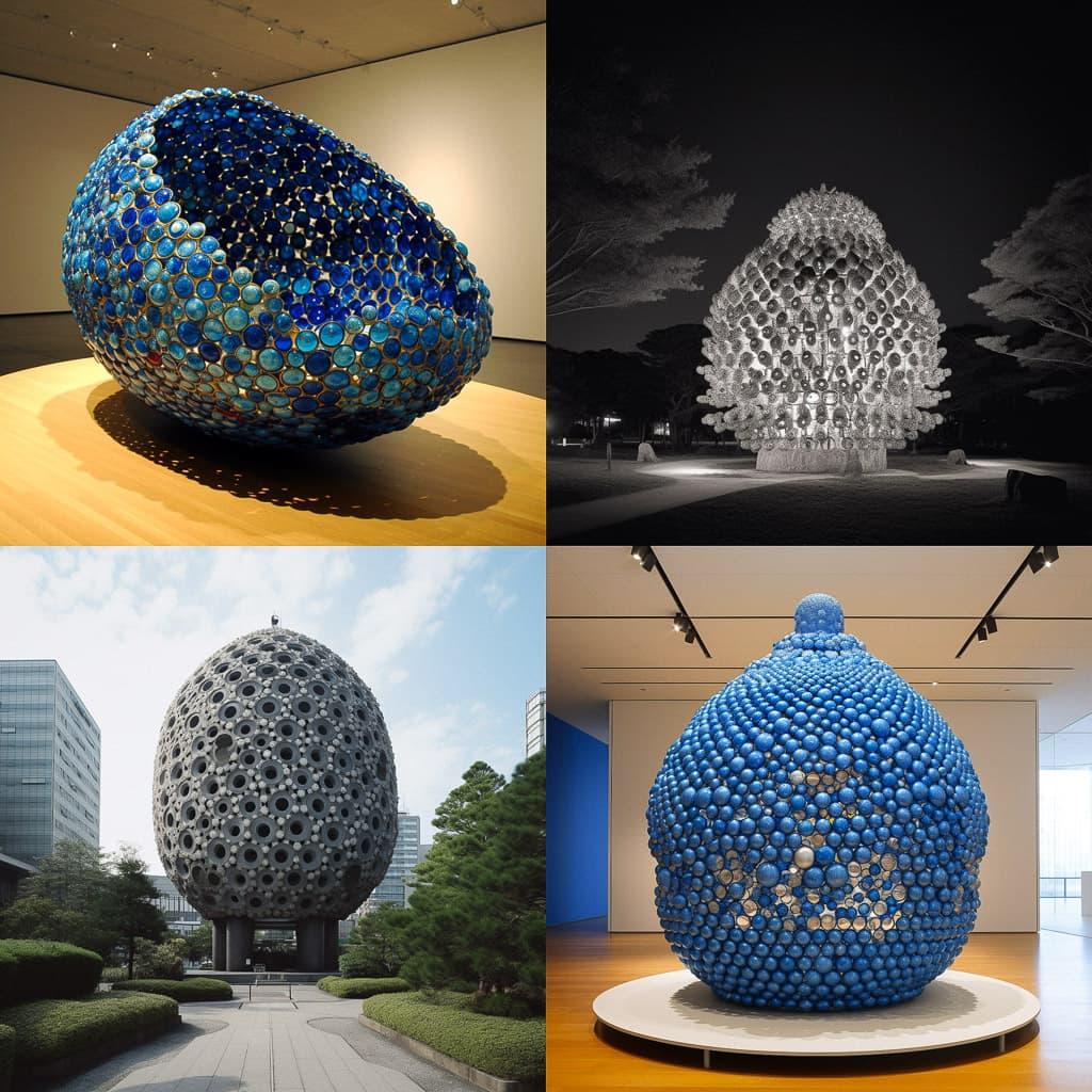 Nobuo Sekine style, Midjourney V5, render 1 of 4
