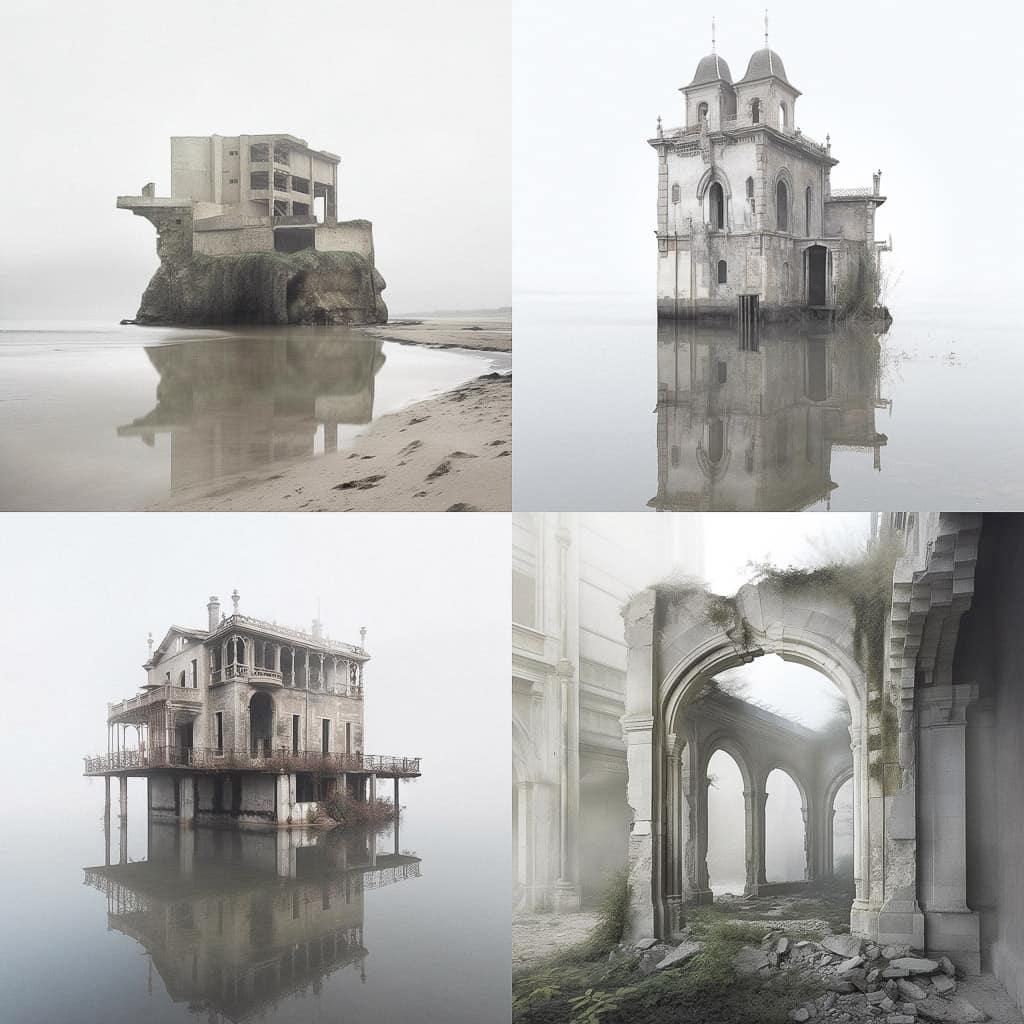 Noemie Goudal style, Midjourney V5, render 1 of 4