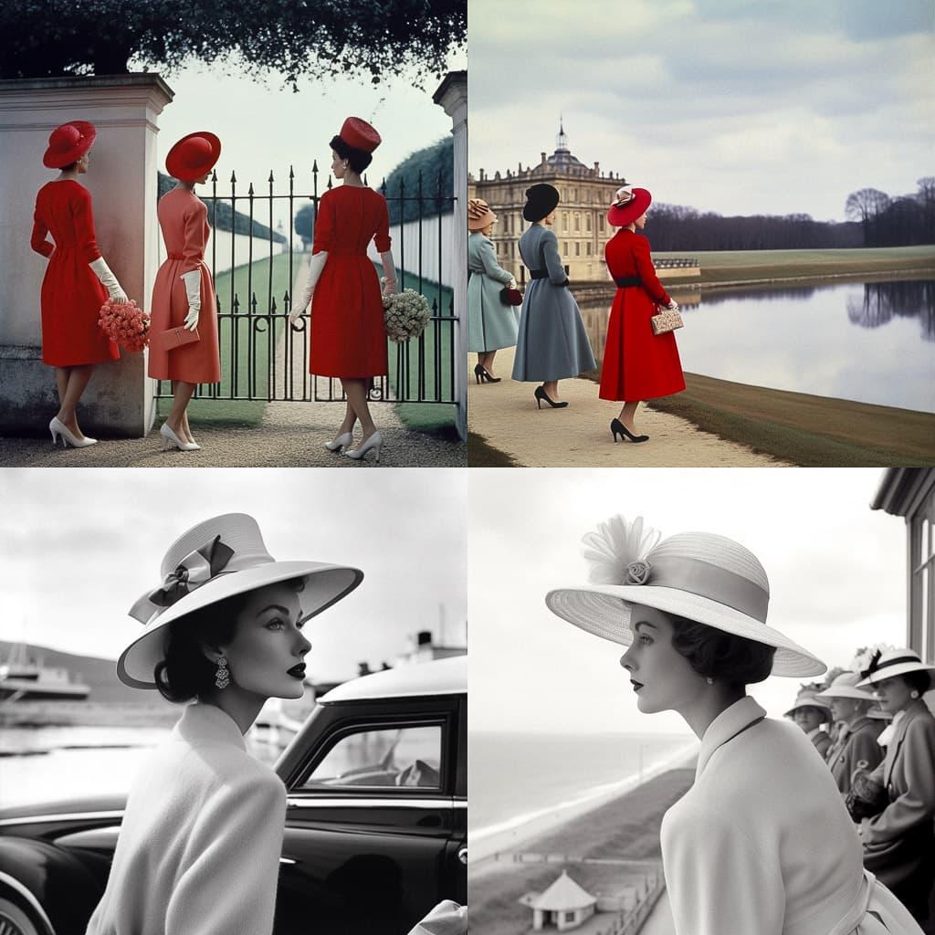 Norman Parkinson style, Midjourney V5, render 1 of 4