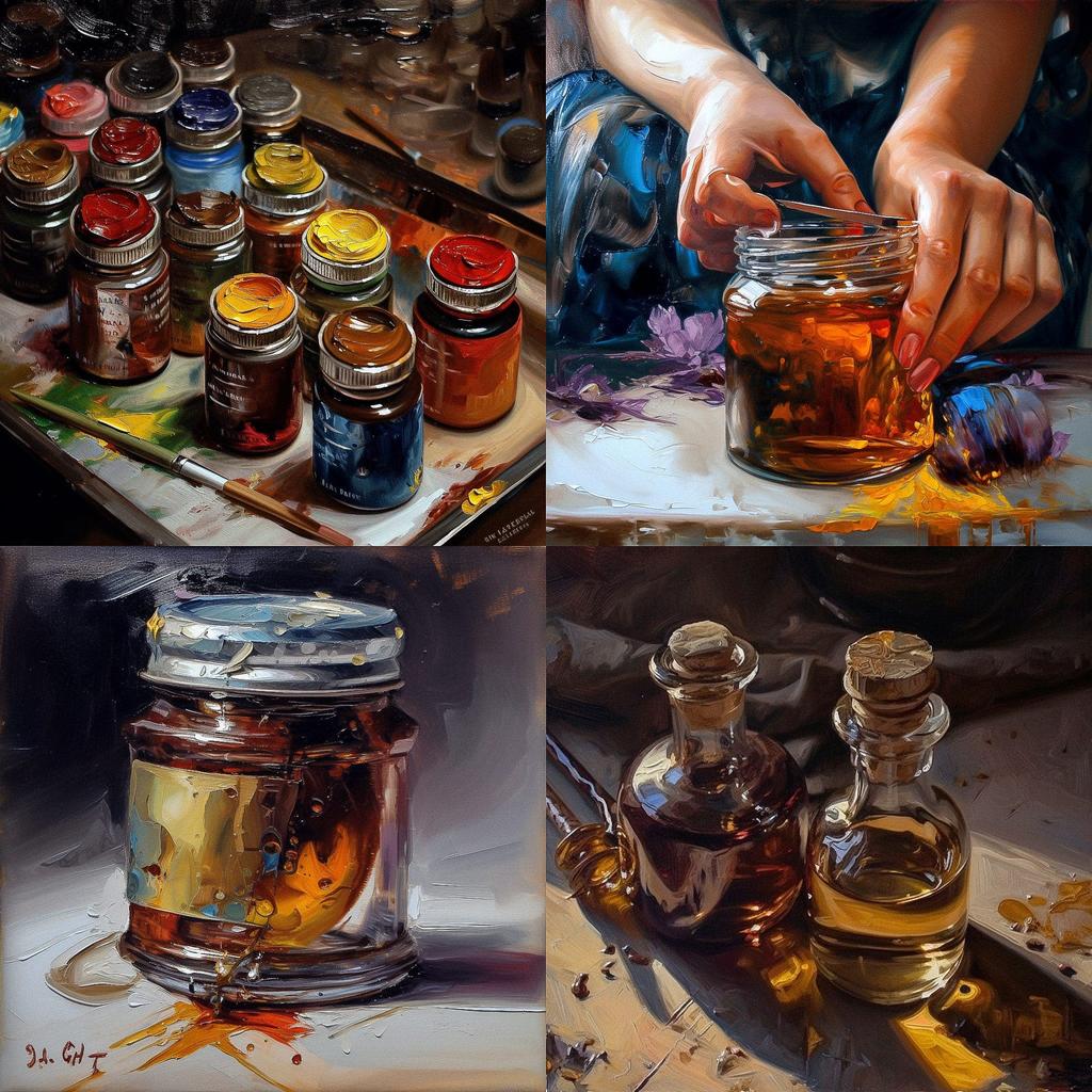 Oil paint style, Midjourney V5, render 1 of 4