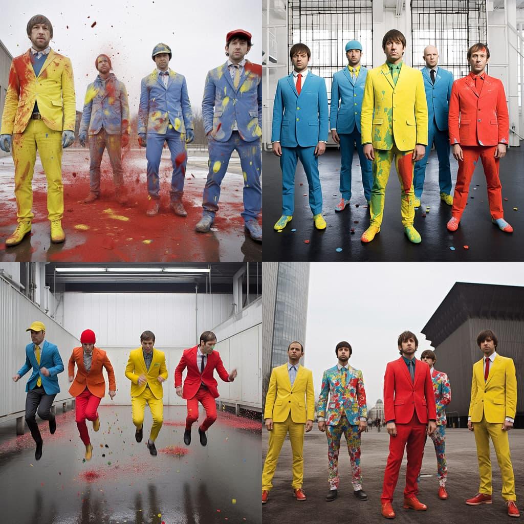 Ok go style, Midjourney V5, render 1 of 4