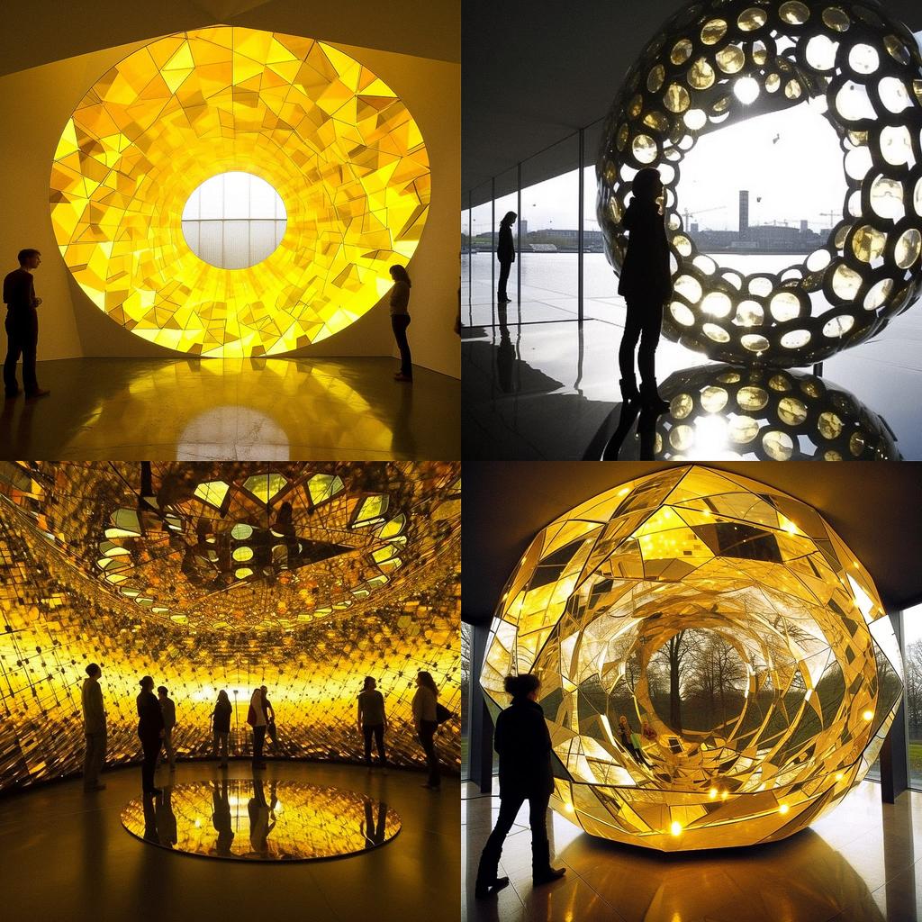 Olafur Eliasson style, Midjourney V5, render 1 of 4