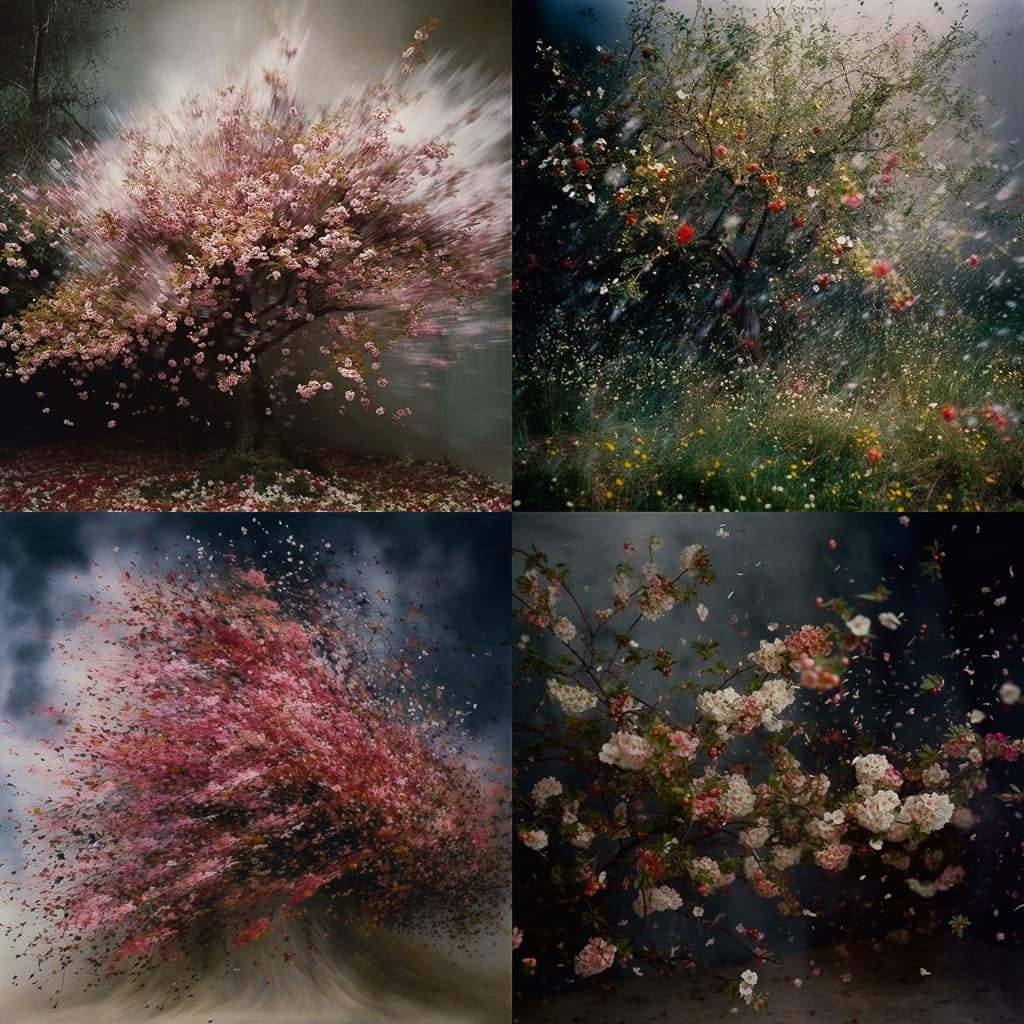 Ori Gersht style, Midjourney V5, render 1 of 4