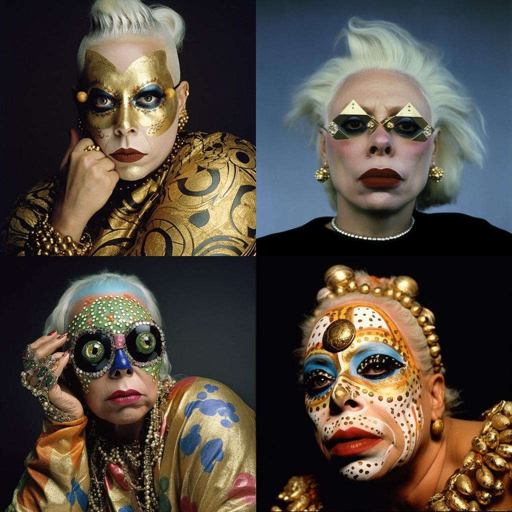 Orlan style, Midjourney V5, render 1 of 4