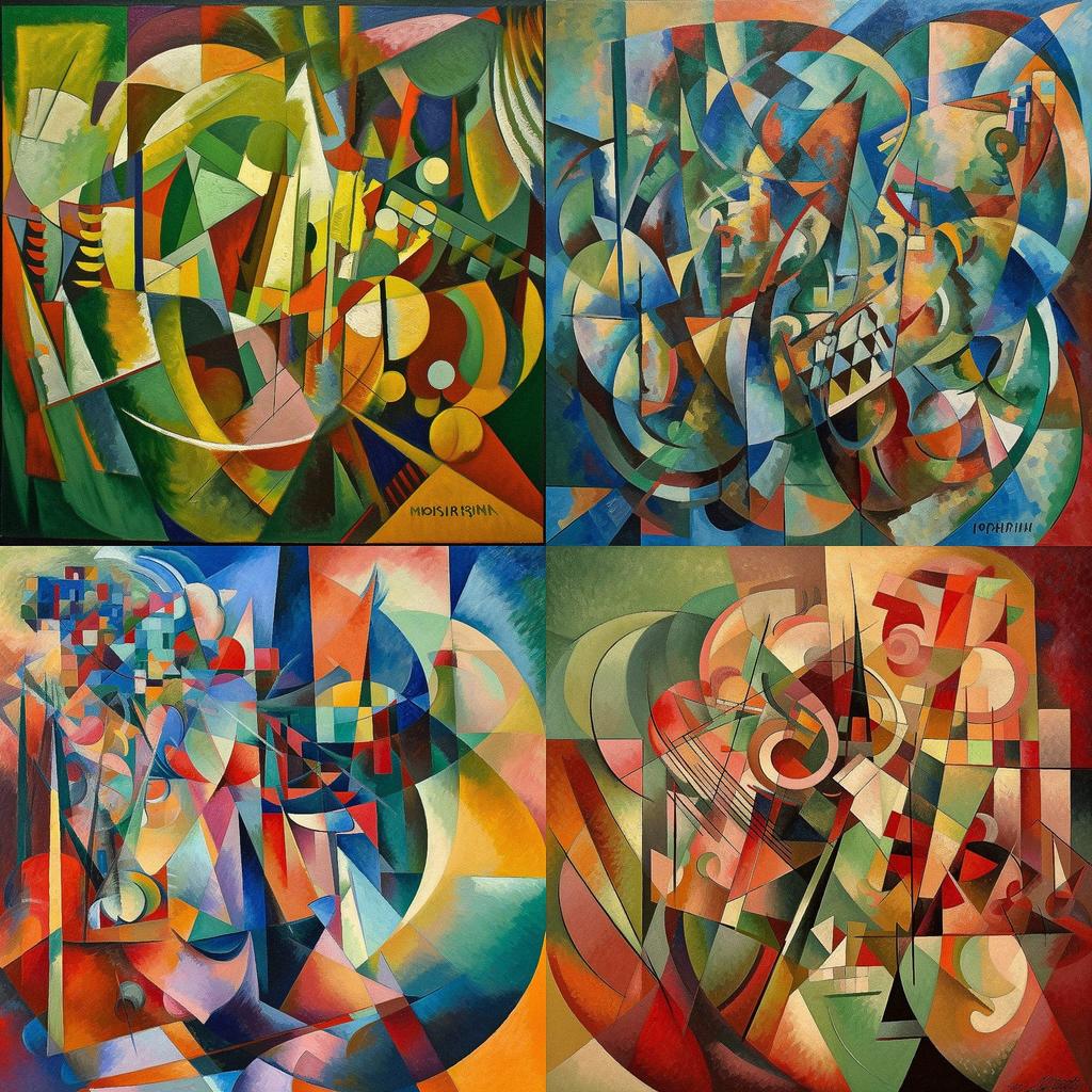 Orphism style, Midjourney V5, render 1 of 4