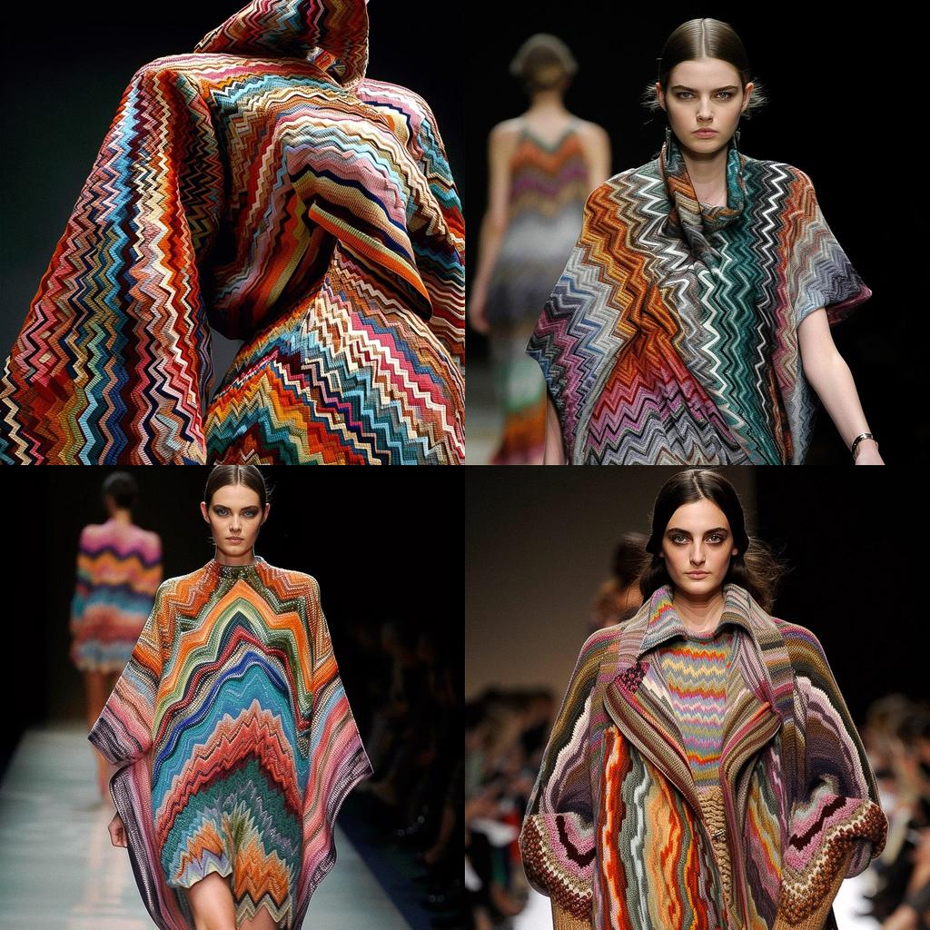 Ottavio Missoni style, Midjourney V5, render 1 of 4