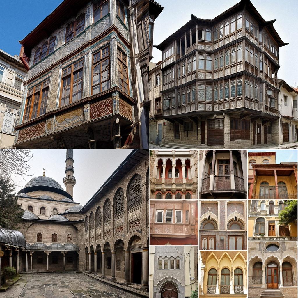 Ottoman architecture style, Midjourney V5, render 1 of 4