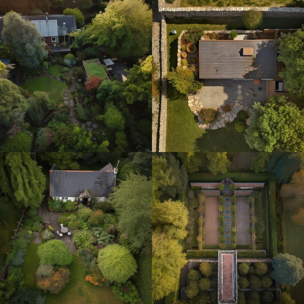 Overhead view style, Midjourney V5, render 1 of 4