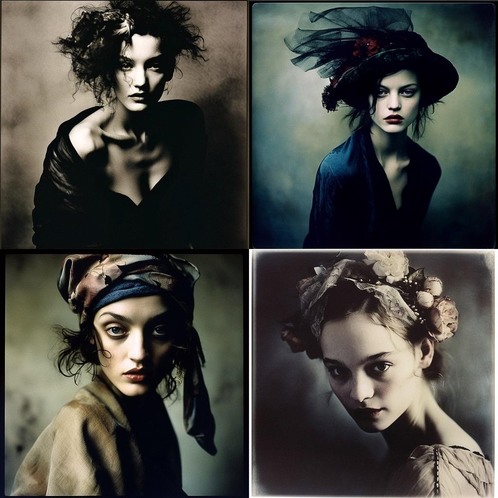Paolo Roversi style, Midjourney V5, render 1 of 4