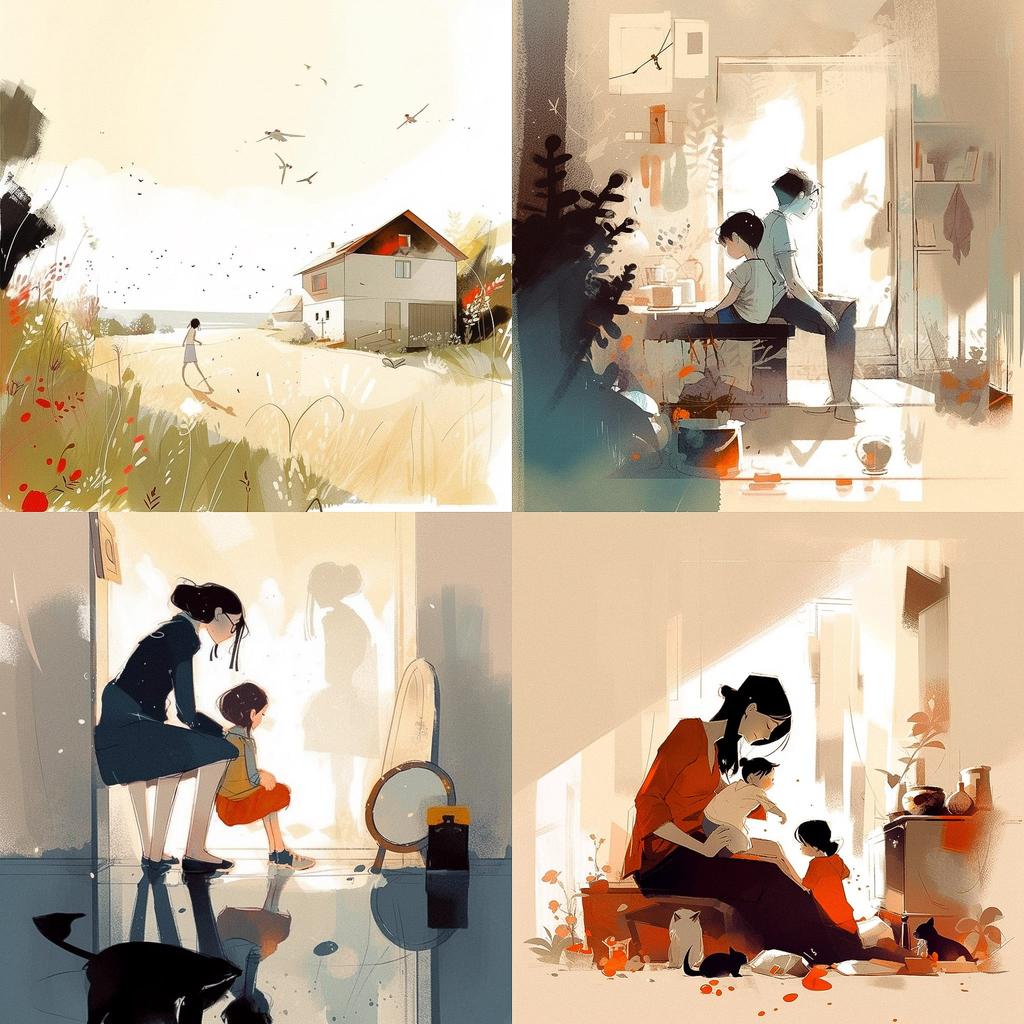Pascal Campion style, Midjourney V5, render 1 of 4