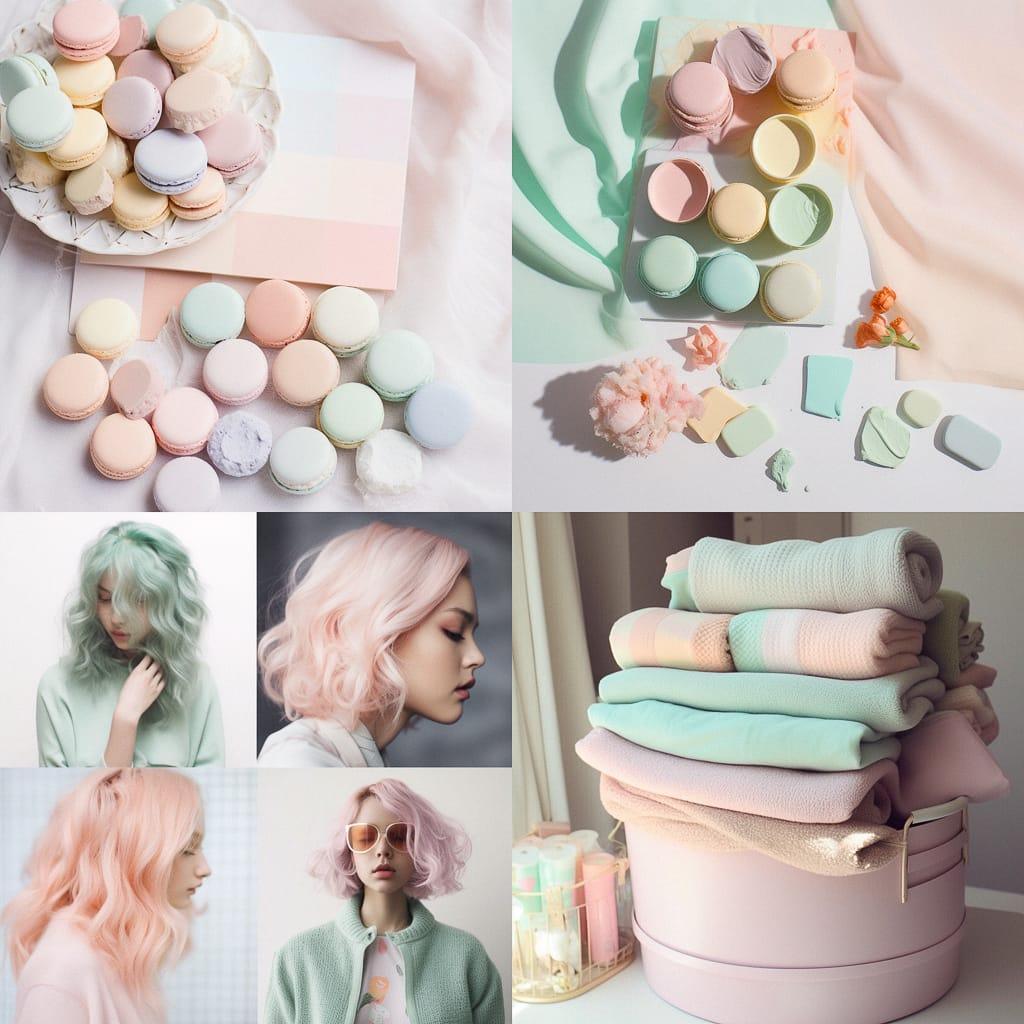 Pastel colors style, Midjourney V5, render 1 of 4