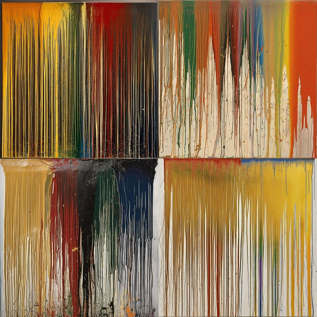 Pat Steir style, Midjourney V5, render 1 of 4