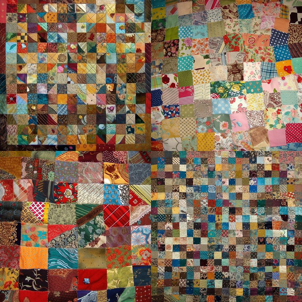 Patchwork style, Midjourney V5, render 1 of 4